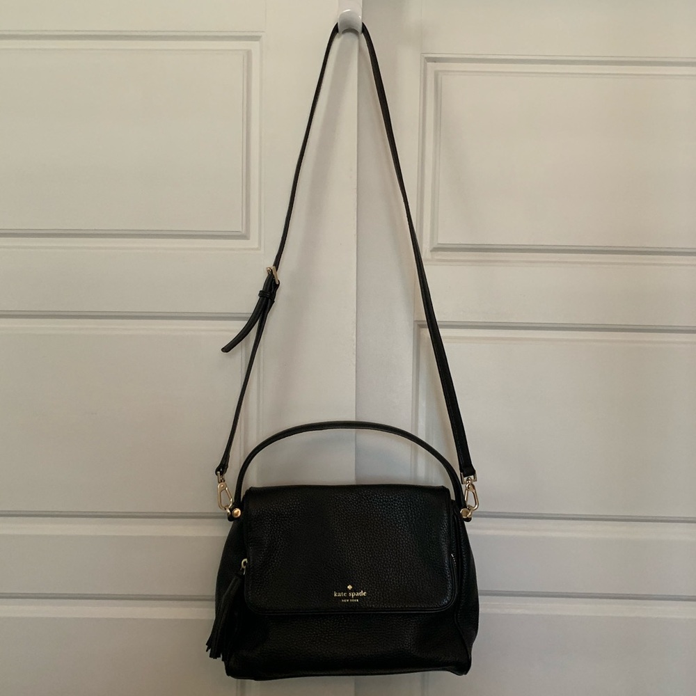 Kate Spade medium Black Leather Crossbody